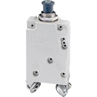 E-T-A Circuit Protection and Control 413-K14-Ln2-40A, Circuit Breaker; Therm; Push/Pull; Cur-Rtg40A; Panel; 1 Pole; Vol-Rtg 28Vdc