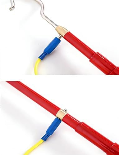 High Voltage Discharge Stick 100cm - Portable Insulated Telescoping Pole for Safe High Voltage Line Maintenance, 10kV Electrical Discharge Tool (3.3ft)