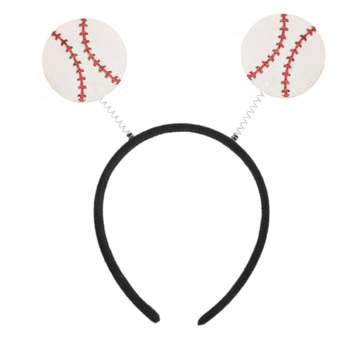 Alipis Sports Party Headband Softball Themed Hair Accessory Comfortable Lightweight Sports Hair Hoop for Women Girls Game Day Events