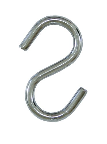 Lehigh 7152 2-1/8-Inch 10-Pound Stainless Steel S-Hook, 2-Pack
