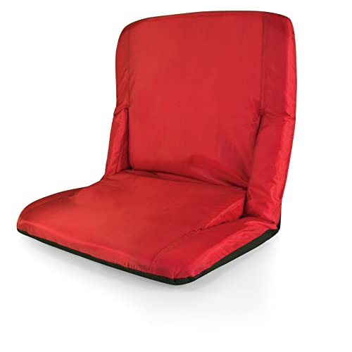 picnic time red kansas city chiefs ventura seat portable recliner chair