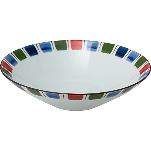 波佐見焼 一誠陶器 多用反鉢 ボウル 鉢 約21cm いろえ帯 日本製 20416