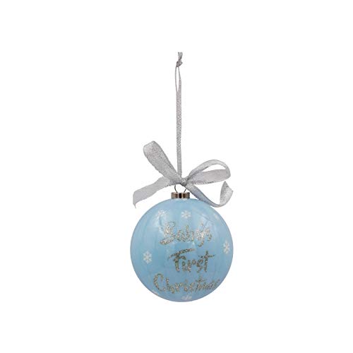 baby boy 1st christmas bauble