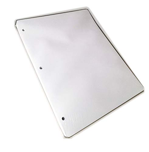 Recharge de 100 feuilles - 3 trous format US Letter 8,5 x 11" 216 x 279 mm, papier Fsc blanc épais 120 g 3-holes Cover