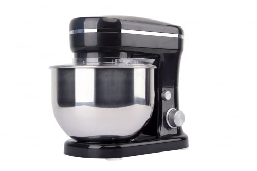 Küchenmaschine Knetmaschine Teigmaschine Rührgerät 5L 1200 Watt Schwarz – Bild 3