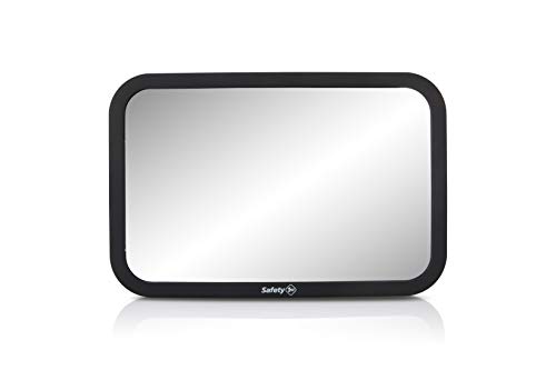 Safety 1St Baby Backseat Headrest Mirror For Rear Facing Infant Car Seat View, Universal Shatterproof Light & Wide Rearview Convex Glass, Black #TOP7