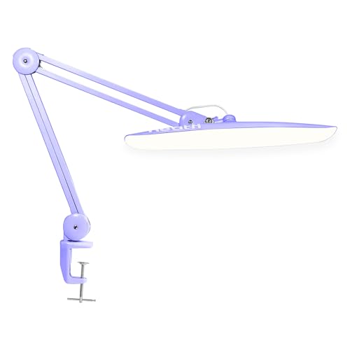 Neatfi LED Desk Lamp, 2200 Lumens, CCT, 20W, 20-Inch Wide Head (Lavender)