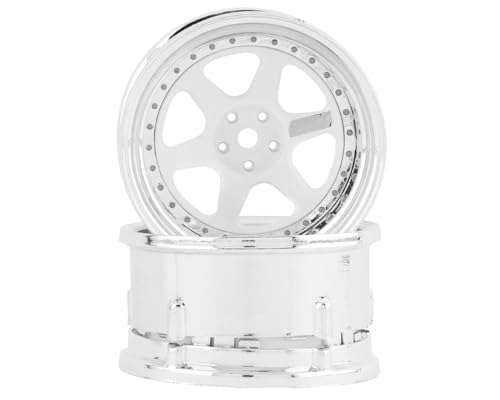 DS Racing Drift Element 1/10 RC Drift Car Rims Wheels, Set of 2, 6-Spoke,...
