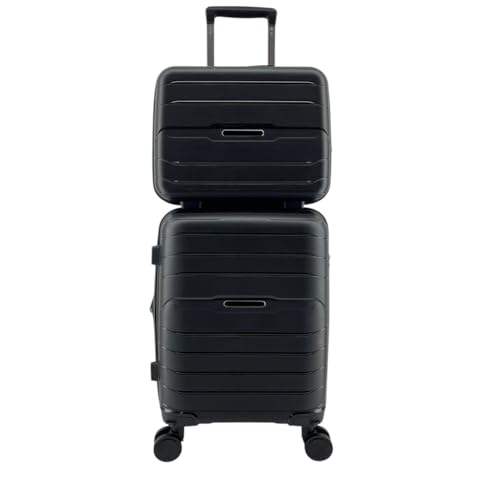 Imagen de MODELISA Maleta Pequeña con Neceser De Viaje Cabina con 4 Ruedas Giratorias Rígida Equipaje Expandible Polipropileno 18'' 52