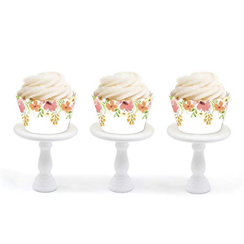 image for Andaz Press Party Cupcake Wrapper Decorations, Bohemian Vintage Pink a