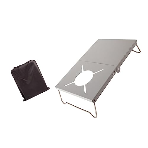 TOYANDONA Tavolo Da Barbecue in Lega Di Porta-fornelli Portatile Tavolo Da Campeggio Per Esterno Facile Da Trasportare e Pulire