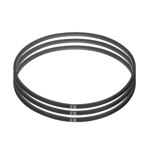 Image of uxcell 4pcs A36 or 4L380 Classic Wrapped Rubber V-Belt, 36 inch(914mm) Inside Circumference, A Profile V Belt
