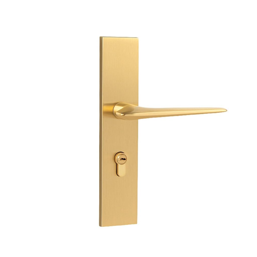 Serrure de porte intérieure en laiton avec poignée magnétique pour chambre