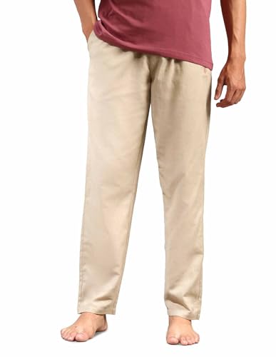 Image of U.S. POLO ASSN. Mens OELP8 Relaxed Fit Cotton Linen Lounge Pants