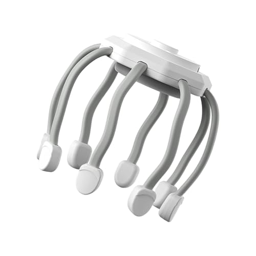 SVCEQZE Masajeador de Cabeza Vibratorio - 8 Nodos Portátil - Máquina De Masaje De Cabeza Vibratoria Inalámbrica - para Mujeres, Novia, Hombres, Ancianos, Sala, Dormitorio, Apartamento, Viaje, Centro