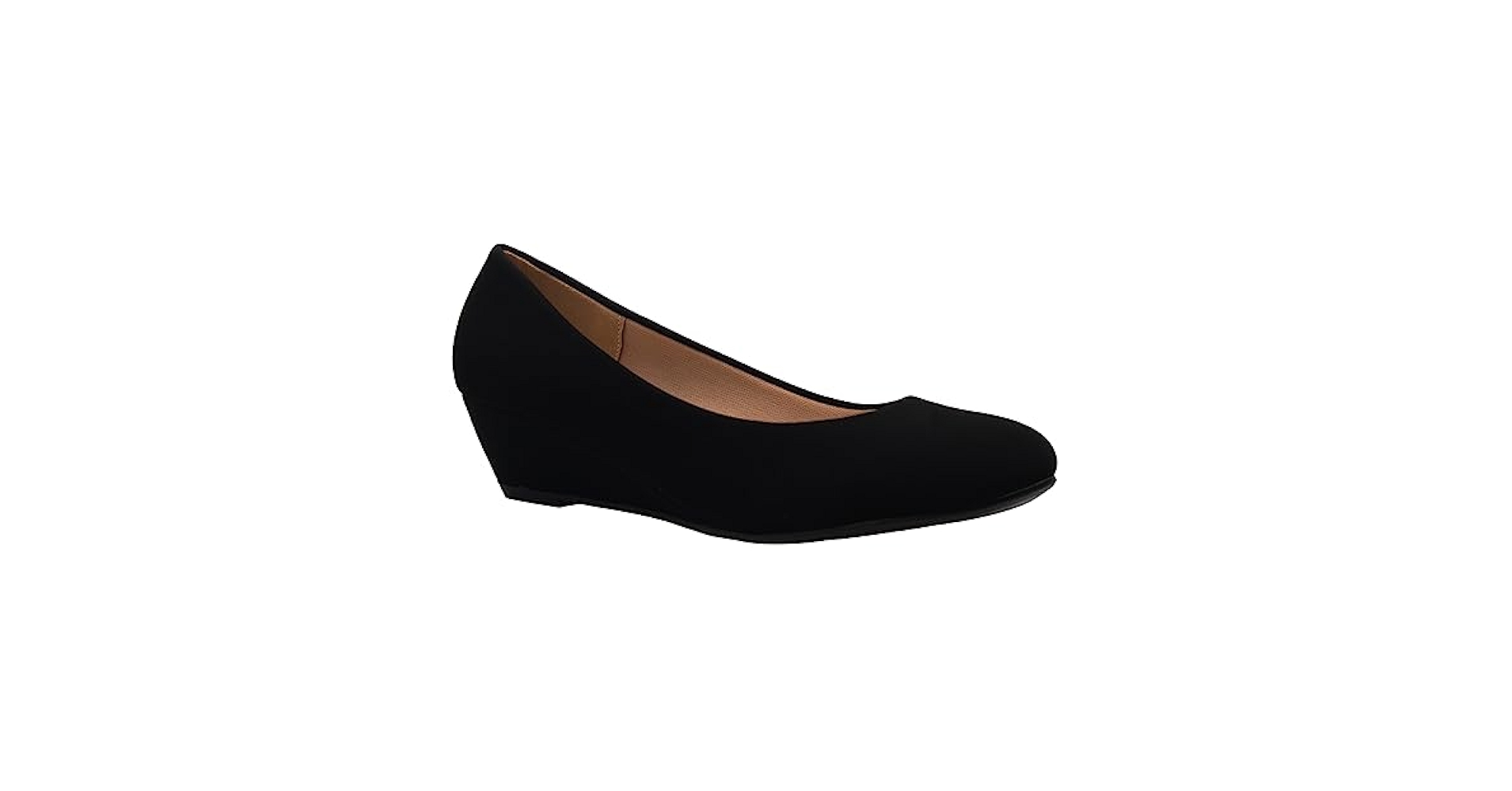 Amazon.com | Olivia K Women's Close Round Toe Low Wedge