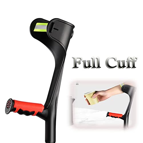 Muletas de antebrazo para apoyo de movilidad de adultos, altura ajustable, diseño ergonómico para mayor comodidad y estabilidad