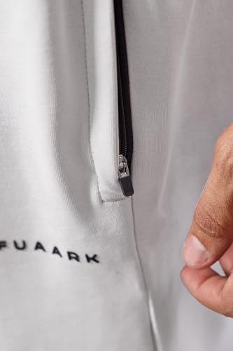 Image of FUAARK Mens Eclipse Straight Tracks Oversized Cotton Gym & Streetwear Pants