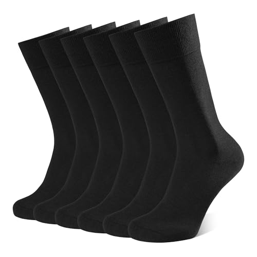 CLOSEMATE 6 Paires Chaussettes Homme 39-42 43-46 Hautes Respirantes Confortables