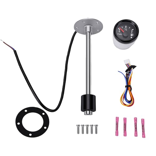 Medidor de nivel de agua de 240-33Ω con kit de unidad emisora de 12 pulgadas y esfera bisel negro