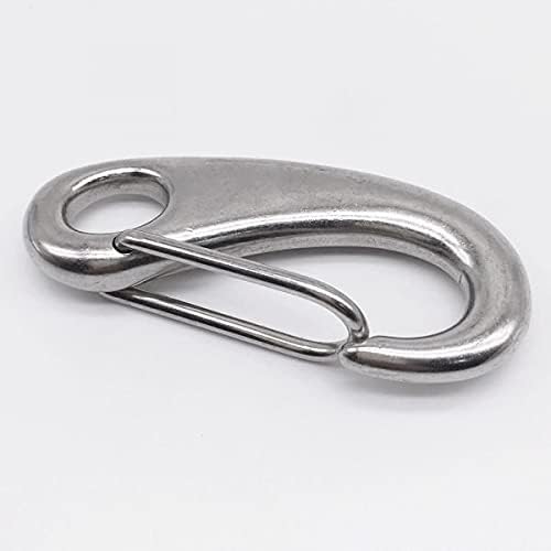 Spring Gate Snap Hook Stainless Steel - M100 Pack 5