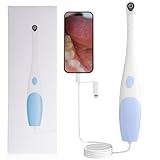 Oral-Endoskop, 1440P HD Oralkamera, Intraoralkamera mit 8 LED-Leuchten, Zahnspiegel kompatibel mit iPhone, Android und iOS, Video-Tierzahninspektion für Einzelpersonen und Haustiere, Plug-and-Play