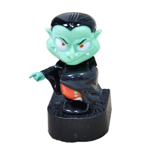 Halloween Dancing Figures - Halloween Solar Powered Dancing Toys, Dracula Vampire Standing Prop Vampire Themed Décor Prop Automobile Shaking Head Toy Car Dashboard Toy For Men Women Driver