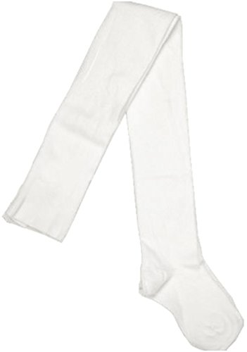 Tic Tac Toe Girls Heavy Cotton Tights White