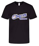 Charros de Jalisco Baseball Men's T-Shirt (Small) Black