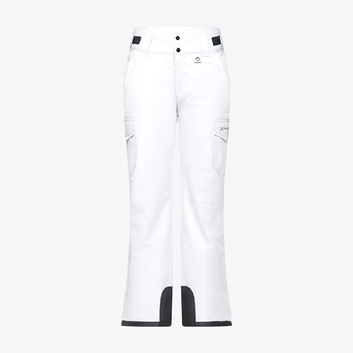 Image of Arctix Women's Snow Sports Insulated Cargo Pants, White, 3X /27 inch Inseam