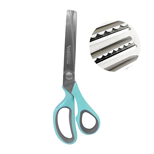 Tesoura Escalope Profissional para Artesanato em Tecido e Papel EVA