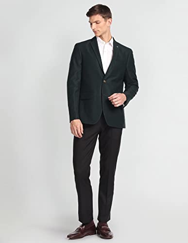Image of Arrow Men Notch Lapel Collar Windowpane Check Blazer