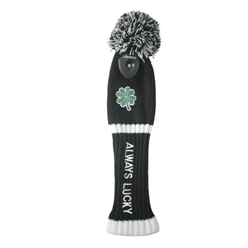 Couvre-bois de golf pom pom trèfle brodé haut de gamme 460CC