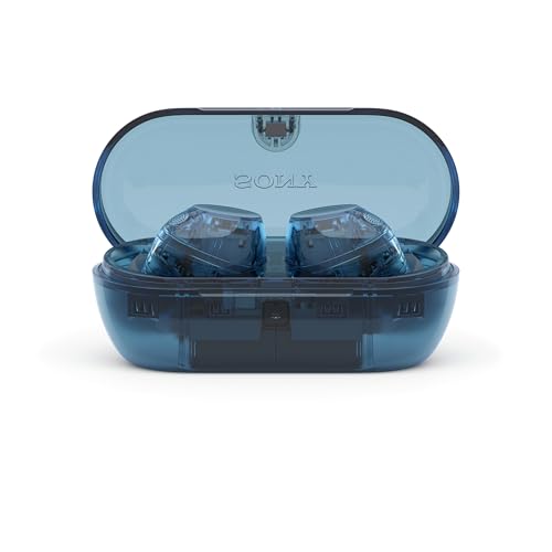 Sony WF-C710N Truly Wireless Noise Cancelling Earbuds, leichte Kopfh&ouml;rer, Touch-Bedienung, Multipoint-Verbindung, IPX4, bis zu 40 HR-Akku, Quick Charge, iOS & Android - Glasblau