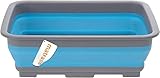 Füllmenge ca. 5 Liter matrasa Waschzuber - Waschwanne Spülschüssel Spülwanne faltbar 5L 37x27x11,5cm blau