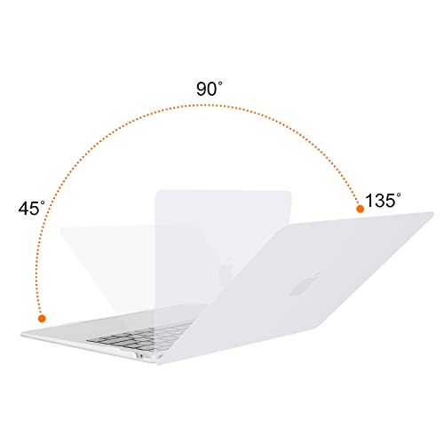 Image of MOSISO Compatible with MacBook Air 13 inch Case 2022 2021 2020 2019 2018 Release A2337 M1 A2179 A1932 Touch ID, Plastic Hard Shell Cover Compatible with MacBook Air 13.3 inch Case, White