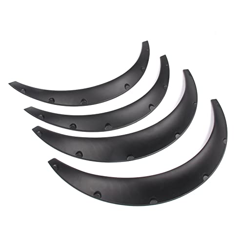 Trintion 4PCS Car Fender 3.5/2.8Inch Plastic Wheel Arch Protector Wheel Trims Eyebrow Universal Tire Protector for Car Jeep Off-road SUV Protection Decoration Parts - Image 6