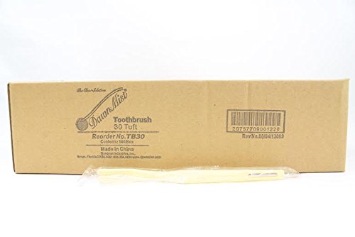 Disposable 30 Tuft Toothbrushes - Individually Wrapped - Case of 144, Yellow, 1 Count (Pack of 144) - Image 3