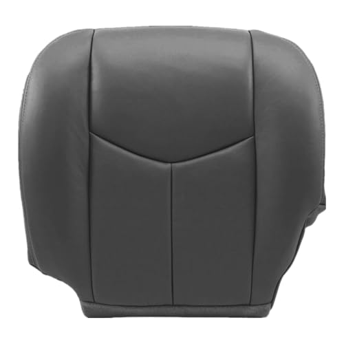 NLQR Driver Side Bottom Seat Cover Replacement Leather Compatible with Chevrolet Silverado Avalanche Tahoe Suburban Yukon XL GMC Sierra 1500 2500 3500 2003-2007 Left Lower Synthetic Leather Dark Pewte by NLQR - Used condition - US$26.71