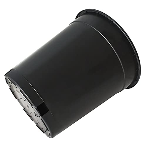 Mitoharet 10-Pack 5 Gallon Round Plastic Garden Planter Nursery Pots Flower Seedling Container With Drainage Hole For Indoor Outdoor Plants Flowers Vegetables Black (5 Gallon) #TOP5
