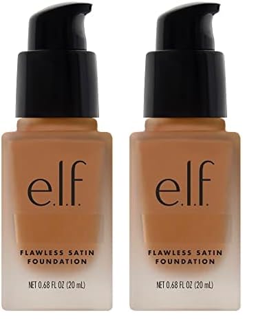 e.l.f. Flawless Satin Foundation, Lightweight & Medium Coverage, ...