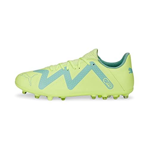 PUMA Future Play MG, Zapatillas de fútbol Hombre, Fast Yellow Black-Electric Peppermint, 44 EU