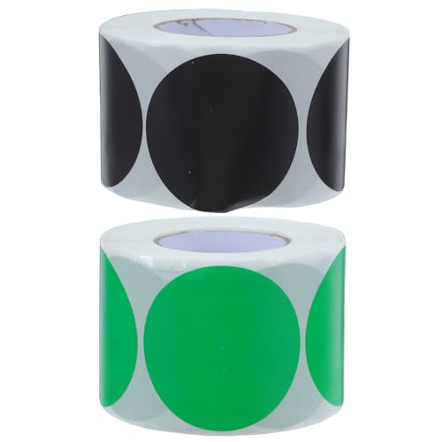 2 rouleaux d'étiquettes rondes colorées pour la gestion et l'harmonie du foyer