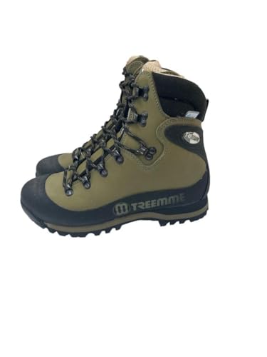 TREEMME Scarpone Trekking e Campagna, in Vera Pelle Made in Italy. Art.9591 Colore : Verde Taglia : 44