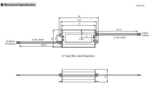 Mean Well Apv-12-12 12V 1A Power Supply Led Driver Water & Dust-Proof #TOP4