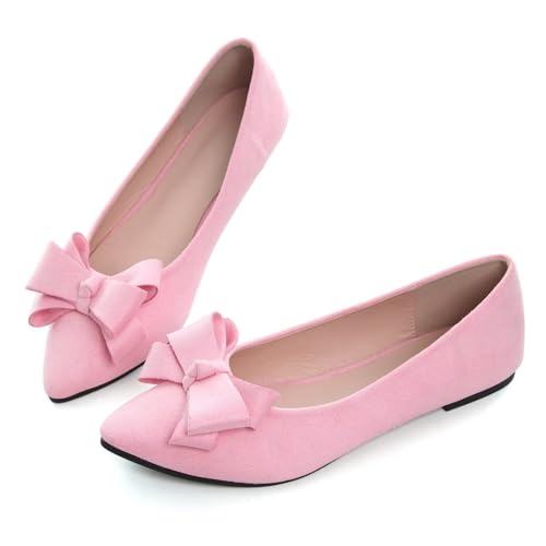 Image of SAILING LU Women's Bow-Knot Pointed Toe Ballet Flats