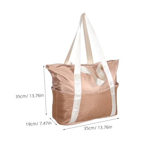 Sandproof Beach Tote Bag for Women Stylish Large Capacity Travel Gym Bag for Pool Vacation and Outdoor Activities Elegant Design2