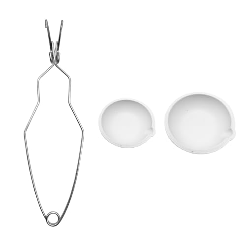 Alide Ensemble de petits pots de fusion en céramique, pour la fonte et l'affinage de bijoux en or, argent, cuivre, métal, remplacement de bol, tasse
