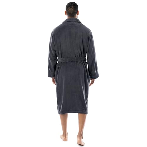 Fruit of the Loom Mens Solid Plush Fleece Robe2