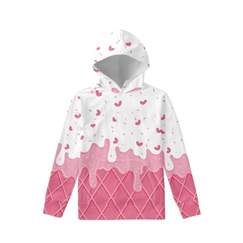 Image of Coloranimal Unisex Girls and Boys Long Sleeve Hoodies Hoody Athletic Pullover Sweatshirts Tops Age 6-16year